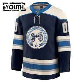 Dresovi Columbus Blue Jackets 2024-25 Fanatics Premium Custom Treći Navy - Dječji